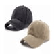 thumbnail image 1 of Gorra De Béisbol Vintage De Algodón Con Sólido 2 pzs, Beige + negro, 1 of 3