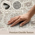 thumbnail image 6 of ODIKA Beige Interlocking Cream Ornate Entryway Beetles Bathroom for Playroom, Bedroom, Reading Nook, Pet Friendly & Kids Safe Play, 6 of 7