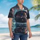 thumbnail image 3 of Fotbe Astronaut Helmet Reflections Camisa Hawaiana para Hombre Unisex – Camisa Casual de Verano con Botones de Manga Corta de Algodón y Lino,Large, 3 of 7