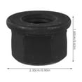 thumbnail image 2 of OUNONA 5Pcs Carbon Steel Black M10 Flange Nuts Lock Nut for Versatile Home Use and Durability, 2 of 8