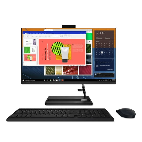 Lenovo IdeaCentre AIO 3i Intel Desktop, 23.8" FHD IPS LED Rétro-Éclairage, i5-12450H, UHD Graphiques pour les Processeurs de 12e Génération, 8 Go, 256 Go
