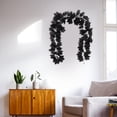 thumbnail image 3 of Vid negra artifici decoración de , negra colgante para decoraciones de pared para hogar, telón de Ratán Colco Guirnalda de flores, 3 of 7