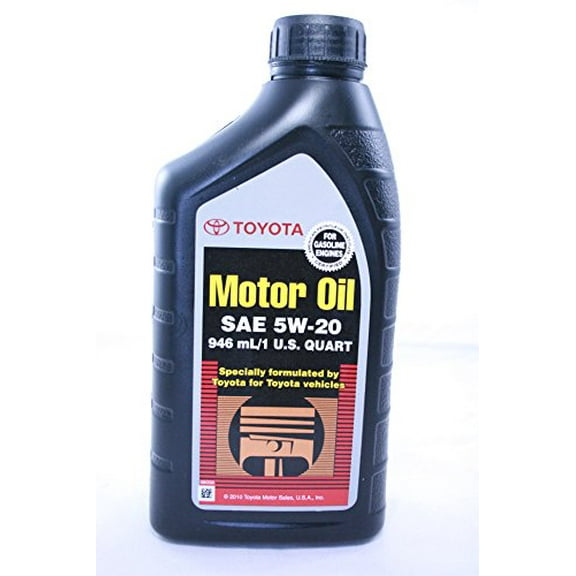 Toyota Genuine SAE 5W-20 946 ML Motor OIl 1 QUART (PACK OF 6)