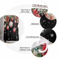 thumbnail image 6 of Black Christmas Balls Shower Curtain, Xmas Poinsettia Botanical Waterproof Washable Boho Funny Cute Shower Curtains Set for Bathroom Farmhouse Bathtubs Decor with Hook, 48"Wx72"L, 6 of 7
