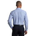 thumbnail image 2 of Port Authority TLS640 Mens Crosshatch Easy Care Long Sleeve Shirt, Chambray Blue - Large Tall, 2 of 4