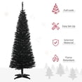 thumbnail image 3 of Lápiz HOMCOM artificial con forma de árbol de Navidad de 5 pies con 294 puntas, color negro, 3 of 9