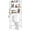 Cloud White + Natural Beige, variant on Over-The-Toilet Storage, 3-Tier Bathroom Organizer Over Toilet with Adjustable Shelves, Hooks, Bamboo, Freestanding Space Saver Bathroom Shelves, Heather Greige and Ink Black UBTS012W01