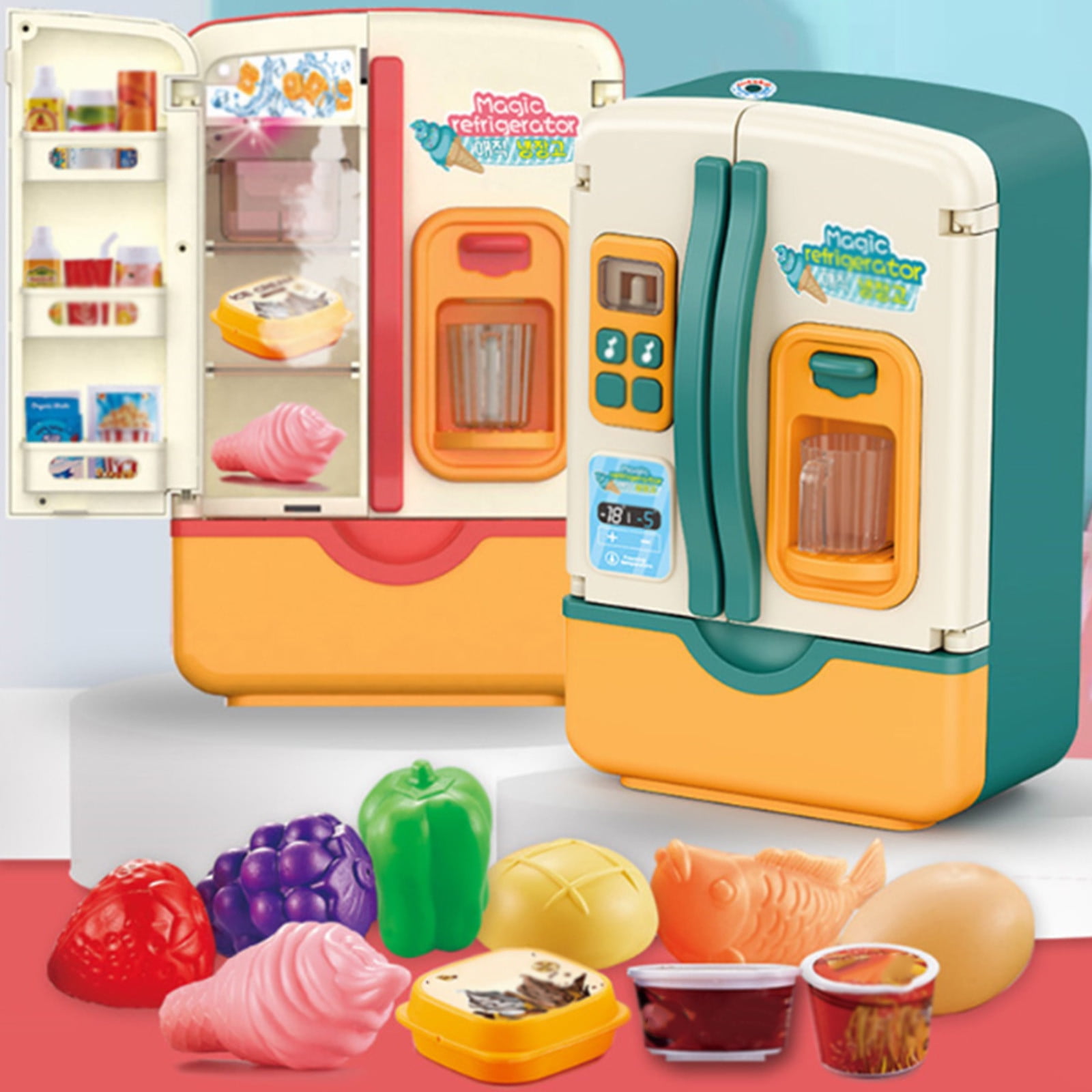 Hot Sale Pretend Play House Mini Baby Refrigerator Kitchen Toy for