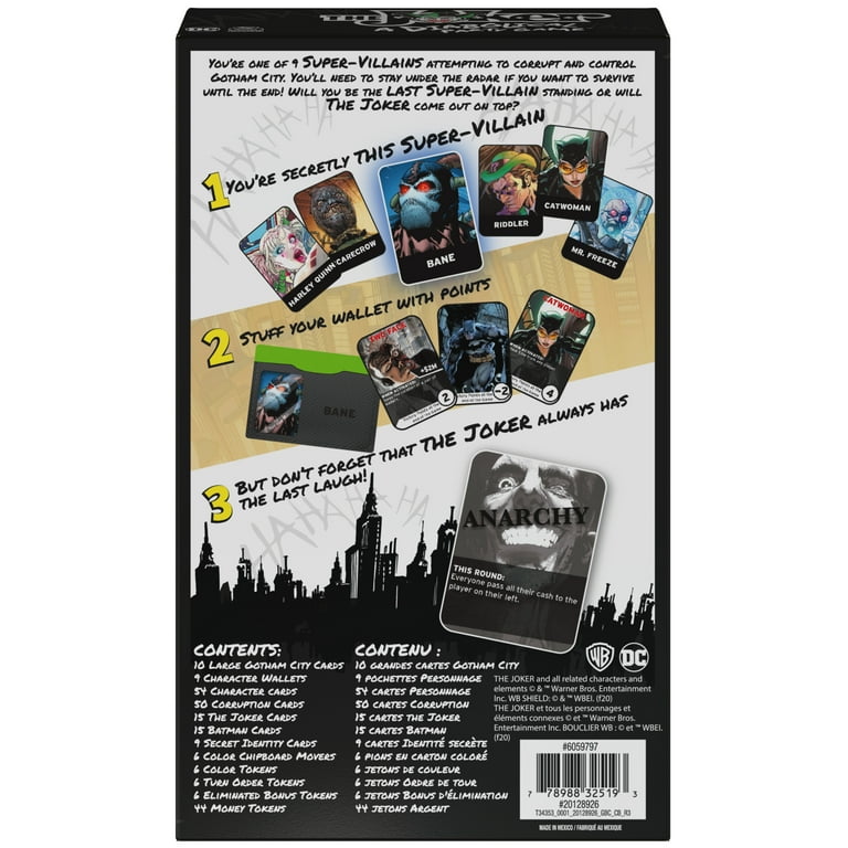 The Joker, Diabolical Secret Identity Strategy Party Game, for