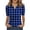 Royal Blue-A-100505aa, variant on Trgacdwlo Plaid Golf Polo Shirt Women Collared V Neck Women's Short Sleeve Tops Summer Retro Boho Polo Shirts for Women Brown M