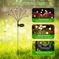 ThorFire 4pcs Black Solar Yard Lights, WindDriven Swing 2 Modes IP65