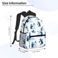 thumbnail image 2 of Disketp Penguin Winter Fun Mochila Ligera Clásica con Múltiples Bolsillos, Mochila Casual para Hombre y Mujer, Ideal para Escuela, Trabajo y Viajes, 2 of 6