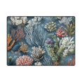 thumbnail image 5 of Yayeee Area Rugs for Living Room 5.2'x4' Indoor Non Slip Washable Bedroom Carpet, Sea Plants Pattern, 5 of 5