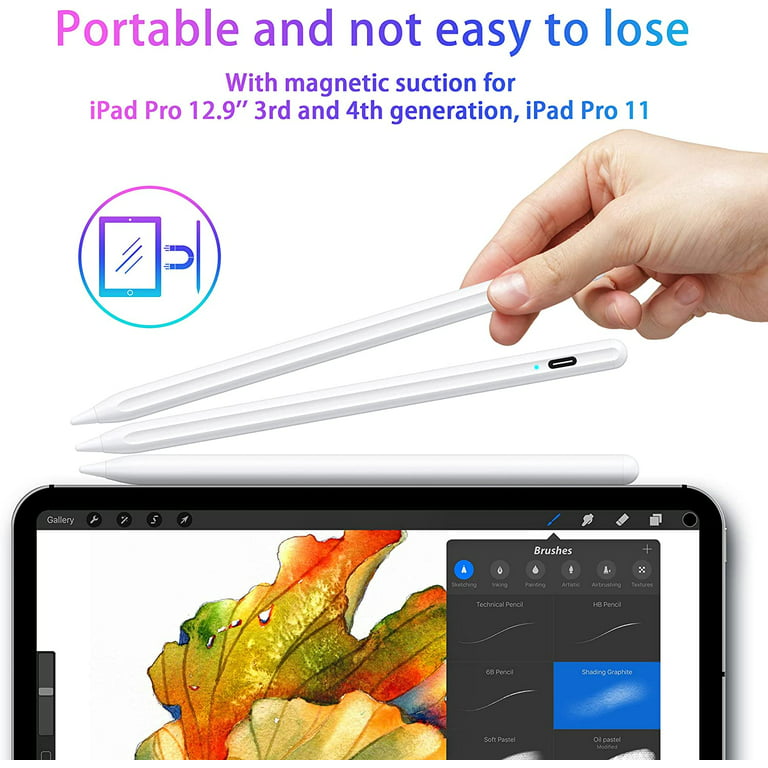 Active Stylus Pens for Touch Screens, Active Pencil Smart Digital Pens Fine  Point Stylist Pen Compatible with iPhone iPad,Samsung/Android Smart