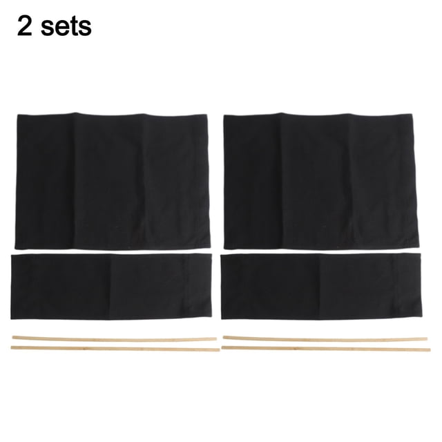 Bgsha 2 Set Washable Chair Seat Covers Kit Canvas Director Chair Seat Replacement Canvas Cover For Outdoor Garden Yard Camping 