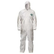 LAKELAND CTL428-2X Hooded Disposable Coveralls , 2XL , White , MicroMax(R) NS , zipper