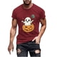 thumbnail image 2 of Blusas y camisas de manga corta y cuello redondo para hombre. Blusas/camisetas de manga corta con cuello redondo y estampado de Halloween para hombre. Blusa para hombre., 2 of 5