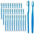 thumbnail image 1 of Blue Handle Toothbrushes Bulk, Disposable Toothbrush Individually Wrapped, Travel Toothbrushes for Hotel, Home Guests and Homeless (50 Pack), 1 of 7
