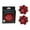Red, variant on South Beach Reusable Nipple Covers for Women, Silicone Adhesive Nipple Petal Covers, One Size (Red)