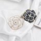 thumbnail image 2 of Broche de flores CHAO elegante broche de bellas artes sencillo blanco, 2 of 4