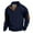 Blue, variant on hotojiny Big and Tall Mens Sweatshirt Classic Long Sleeve Stand Collar Pullover Lightweight Casual Button up Fall Clothes Winter Outfit