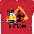 thumbnail image 4 of Inktastic Construction Truck It's My 2nd Birthday Boys or Girls Baby Bodysuit, 4 of 5