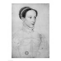 Mary Queen of Scots 1559 Poster Print by Francois Clouet - 18 x 24 in.