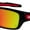 Polished Black/Ruby Iridium, variant on Oakley Men's OO9263 Turbine Rectangular Sunglasses, Polished Black/Prizm Deep H20 Polarized, 65 mm