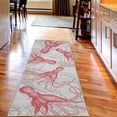 thumbnail image 2 of Octopus Decorative Rug, Monochrome Marine Animal Tentacles in Sketch Subaquatic Life Art, Quality Carpet for Bedroom Dorm and Living Room, 6 Sizes, Dark Coral, by Ambesonne, 2 of 2