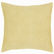 Better Trends Jullian Stripes Design 100% Cotton Euro Sham - Yellow