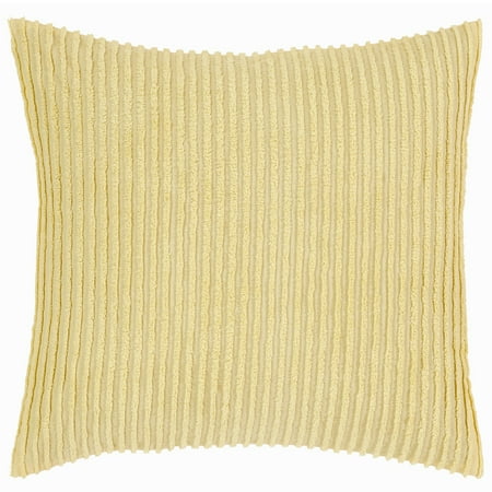 Better Trends Jullian Stripes Design 100% Cotton Euro Sham - Yellow