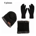 thumbnail image 2 of 4 Conjunto Gorro Bufanda Guantes Frío Tejido Lana Unisex, 2 of 7