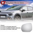 thumbnail image 2 of Unique Bargains 1 Pc Cristal de Espejo de Ala Lado Izquierdo Curvatura Simple para Citroen C3 PICASSO 2009-2017, 2 of 6