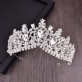 thumbnail image 3 of Guardurnaity 3 unids/set de joyería nupcial de cristal, collar de diamantes de imitación, pendiente, tocado de boda, accesorio de vestir decorativo Ropa, zapatos y accesorios Miscelánea Guardurnaity AP017661-01B, 3 of 6