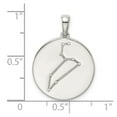 thumbnail image 2 of 925 Sterling Silver and Cubic Zirconia Leo Zodiac Pendant Necklace 20.63x18.52mm Wide 1.27mm Thick Pendant for Women, 2 of 2