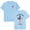 Sky Blue, variant on Duqingm America Shirt Women's America 250 Printed Casual T-Shirt United States 250Th Anniversary Patriotic Tee Dark Gray,XL