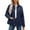 Navy, variant on HAiming Womens Padded Quilted Jacket Lapel Button down Long Sleeve Outwear Winter Warm Coats with Pockets