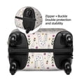 thumbnail image 4 of Lsque Purple Flower Rabbit Printed Luggage Cover, Travel Luggage Protector,Scratch and Dirt Resistant, Fits 18-32 Inch Luggage - Small, 4 of 9