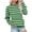 Green, variant on Kaemgyyd Oversized Sweatshirt for Women Casual Crewneck Long Sleeve Stripe Tops Loose Fashion Pullovers with Pocket