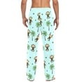 thumbnail image 4 of Funny Monkey and Tree Palm joogoo Men's Pajama Pants Cotton Long Sleepwear Lounge Pants M, 4 of 7