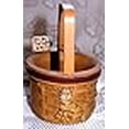 thumbnail image 4 of Blossom Bucket Chat Tabby Orange sur Panier en Osier Synthétique Figurine en Résine, 4 of 4