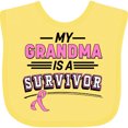 thumbnail image 3 of Inktastic My Grandma is a Survivor Breast Cancer Awareness Boys or Girls Baby Bib, 3 of 4