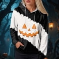 thumbnail image 2 of Godom Women's Halloween Hoodie Cute Ghost Graphic Sweatshirts Funny Pumpkin Face Tops Long Sleeve Hoodies 2025, 2 of 6