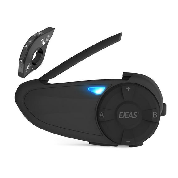 5.0 Bluetooth Motorcycle Helmet Bluetooth Headset Communication with Control Bar Noise Cancellation 7 Riders