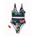 thumbnail image 1 of Lovito Boho Beachwear Tropical Bikini Sets with Removable Pads, 1 of 5