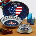 thumbnail image 4 of Certified International  Stars & Stripes 22 oz. Melamine All Purpose Bowl, Set of 6 - 22 oz., 4 of 5