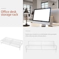 thumbnail image 4 of Monitor Stand Computer Lifting Rack 2-layer Computer Monitor Riser Desk Laptop Shelf, 4 of 8