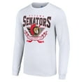 thumbnail image 2 of Men's Starter White Ottawa Senators Team Logo Graphic Long Sleeve T-Shirt, 2 of 3