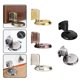 thumbnail image 5 of Home Safety Anticollision Door Stopper Rustproof Zinc Alloy Metal Brushed Stainless Steel Face Multiple Colors, 5 of 8