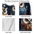 thumbnail image 4 of luoweisi Men's Beach Shorts Quick Dry Swim Trunks with Mesh Lining Cartoon Owl S, 4 of 5